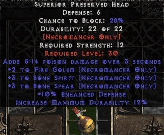 +3 Bone Spear / +3 Bone Spirit Necro Shield - Europe Ladder