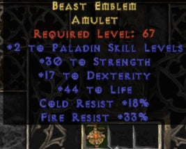 Beast Emblem Amulet - Europe Ladder