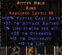 Bitter Hold Ring - West Ladder