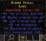 Blood Spiral Ring - East Ladder