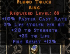 Blood Touch Ring - West Ladder