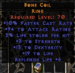 Bone Coil Ring - West Ladder