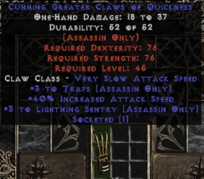 +6/40ias Trap Claw (1 Socket) - East Ladder