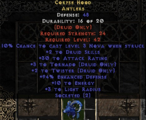 Corpse Hood Antlers - West Ladder