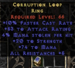 Corruption Loop Ring - West Ladder