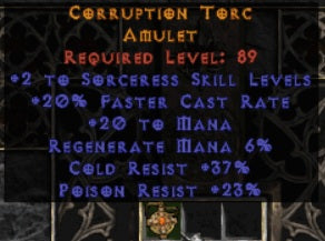 Corruption Torc Amulet - Europe Ladder