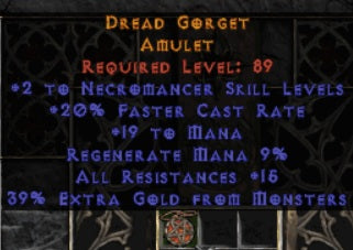 Dread Gorget Amulet - Europe Ladder