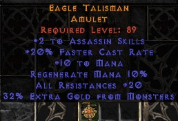 Eagle Talisman Amulet - Europe Ladder