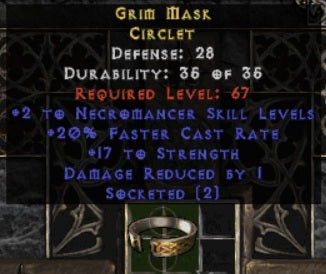Grim Mask Circlet - Europe Ladder