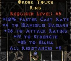 Order Touch Ring - West Ladder