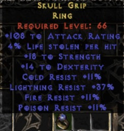 Skull Grip Ring - West Ladder