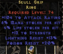 Skull Grip Ring - West Ladder