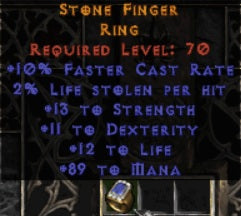 Stone Finger Ring - East Ladder