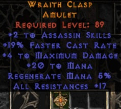 Wraith Clasp Amulet - West Ladder