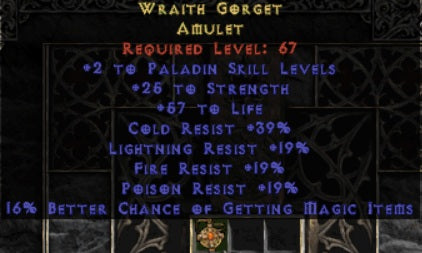Wraith Gorget Amulet - West Ladder