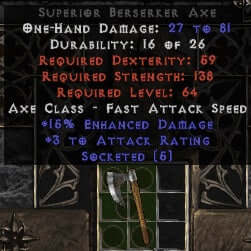 15/3 Berserker Axe (5 Sockets) - East Ladder