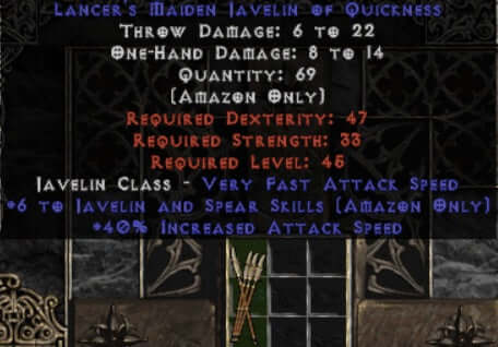 +6/40% IAS Maiden Javelin - Europe Ladder