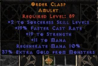 Order Clasp Amulet - West Ladder