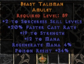 Beast Talisman Amulet - West Ladder
