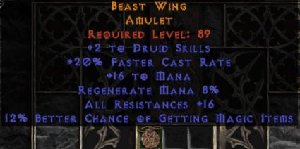 Beast Wing Amulet - Europe Ladder