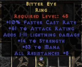 Bitter Eye Ring - East Ladder