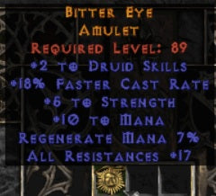 Bitter Eyes Amulet - East Ladder