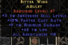 Bitter Wing Amulet - Europe Ladder