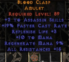 Blood Clasp Amulet - West Ladder