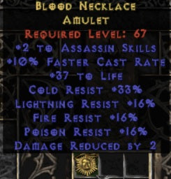Blood Necklace Amulet - East Ladder