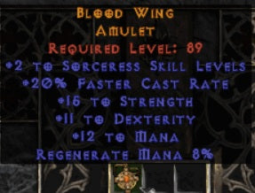 Blood Wing Amulet - Europe Ladder