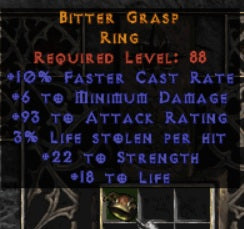 Bitter Grasp Ring - East Ladder