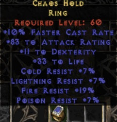 Chaos Hold Ring - West Ladder
