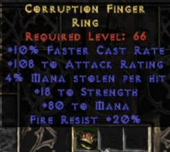Corruption Finger Ring - East Ladder