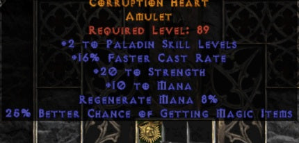 Corruption Heart Amulet - Europe Ladader
