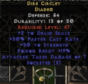 Dire Circlet Diadem - East Ladder