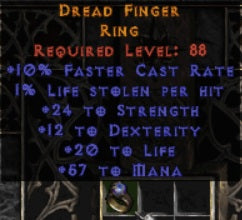 Dread Finger Ring - East Ladder