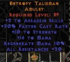 Entropy Talisman Amulet - West Ladder