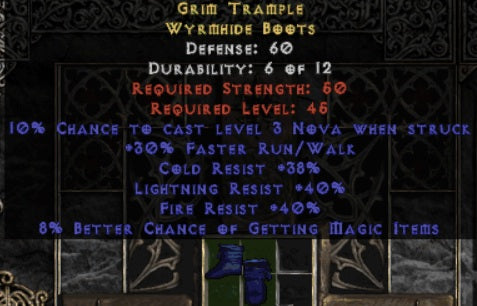 Grim Trample Wyrmhide Boots - East Ladder