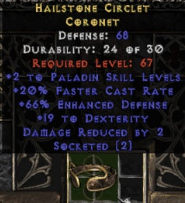 Hailstone Circlet Coronet - East Ladder