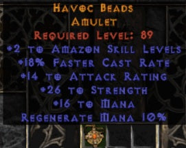 Havoc Beads Amulet - East Ladder