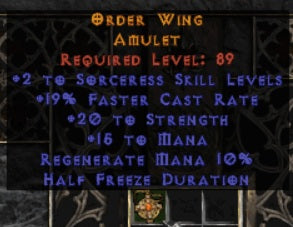 Order Wing Amulet - East Ladder