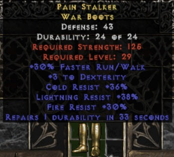 Pain Stalker War Boots - West Ladder
