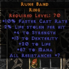 Rune Band Ring - Europe Ladder