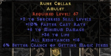 Rune Collar Amulet - Europe Ladder