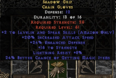 Shadow Grip Chain Gloves - East Ladder