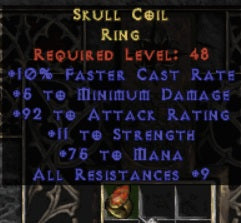 Skull Coil Ring - West Ladder