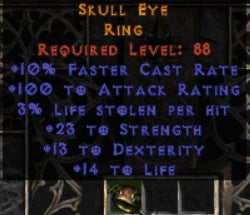 Skull Eye Ring - East Ladder