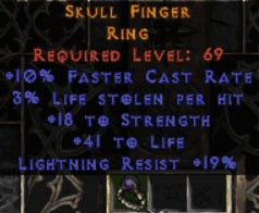 Skull Finger Ring - West Ladder