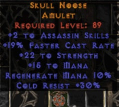 Skull Noose Amulet - West Ladder