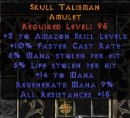 Skull Talisman Amulet - East Ladder